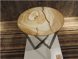 Round Tabletops Marble Bistro & Coffee Tables