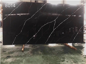 Black Kitchen Artificail Quartz Tiles
