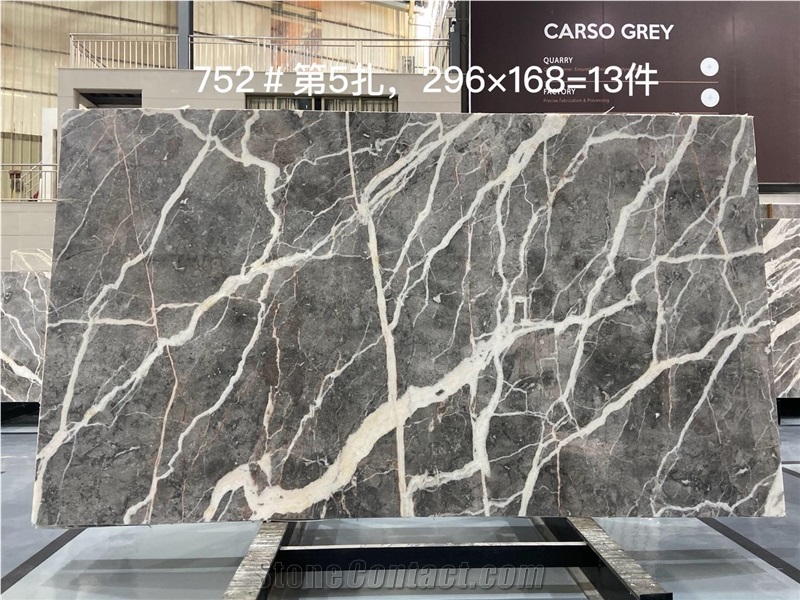 Carso Grey Marble Slabs Tiles Polished Finished