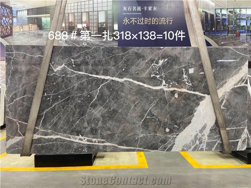 Carso Grey Marble Slabs Tiles Polished Finished
