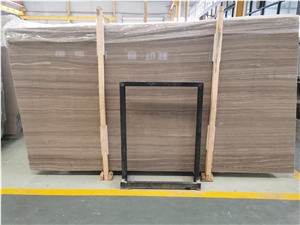 China Coffee Marble Wood Floor Combination Tiles