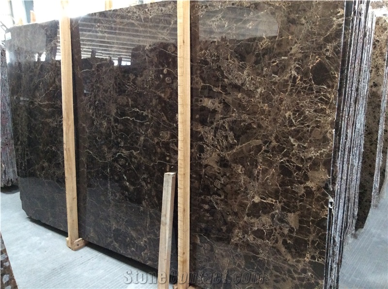 China Popular Dark Emperador Marble Slab 240x120