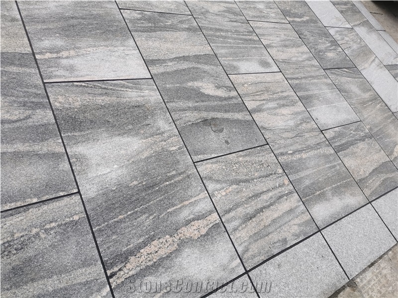 Chinese Juparana Granite Polished Flamed Surface