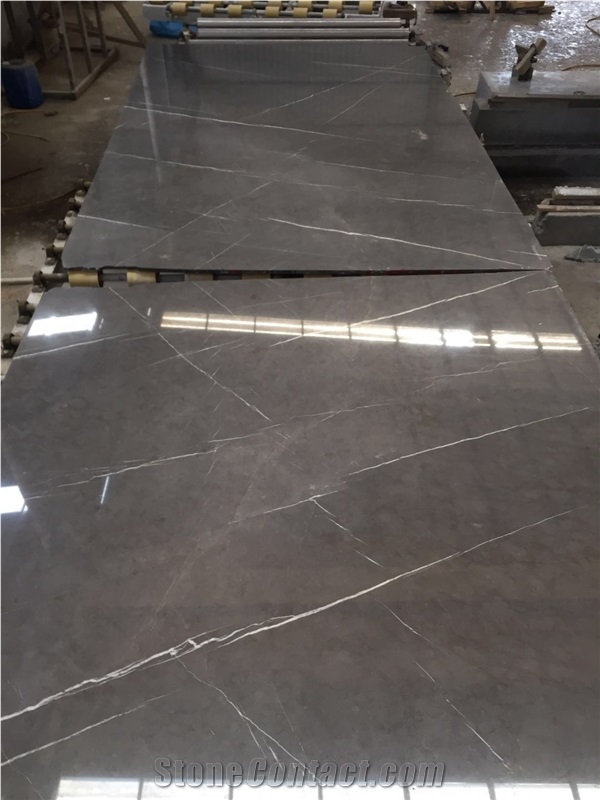Floor Desigh Pietra Grey Marble Tiles Polished