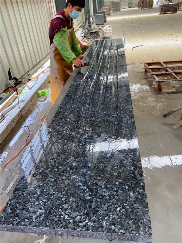 Granite Blue Pearl Slab Norway Style