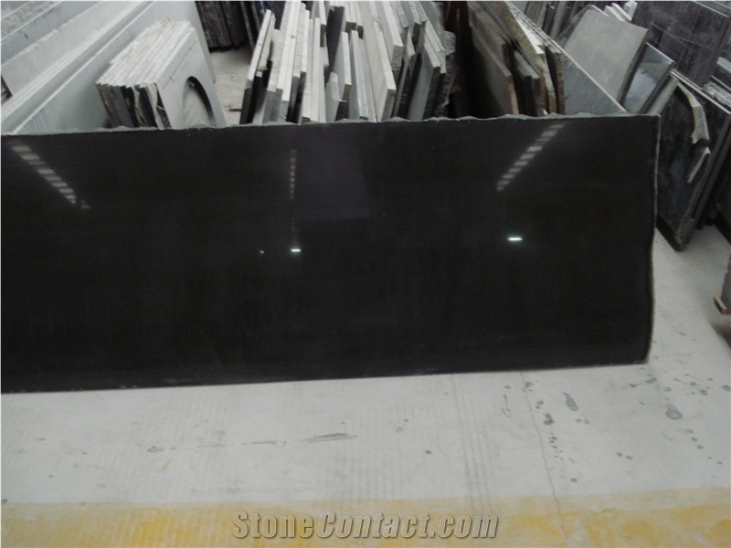 Hige Gloss Polished Surface Mongolia Black Tiles
