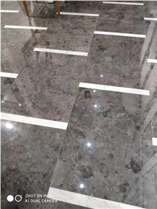 Laying Cicily Grey Marble Slabs