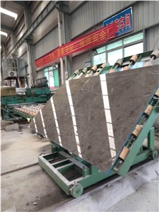 Laying Cicily Grey Marble Slabs