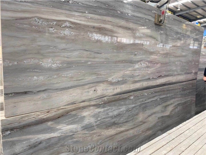 Marble Blue Palissandro Slab Tiles Countertop