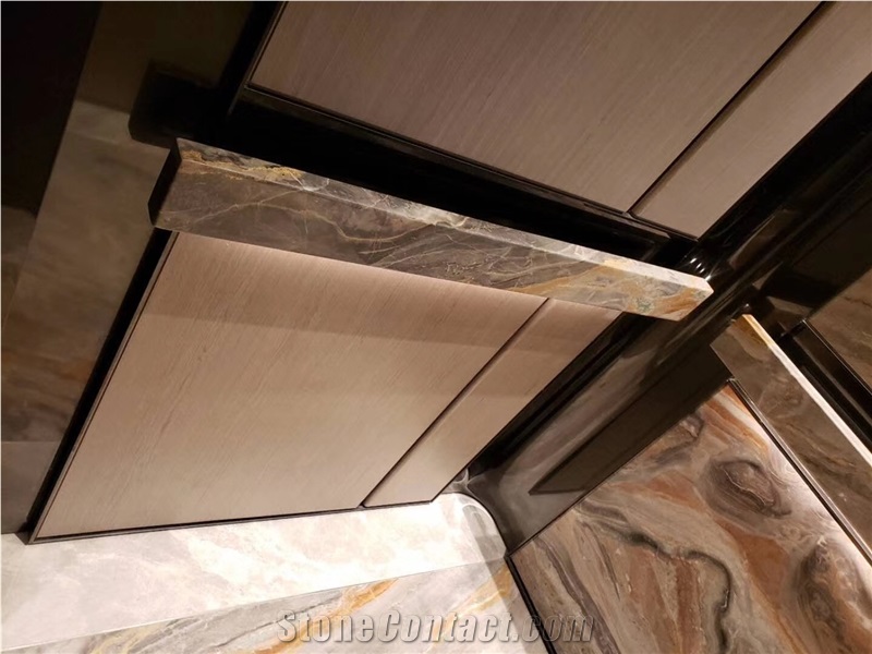 Monica Red Polished Marble Slabs