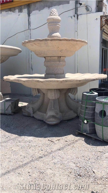 Outdoor Landscaping Sculpture Fountain Granite