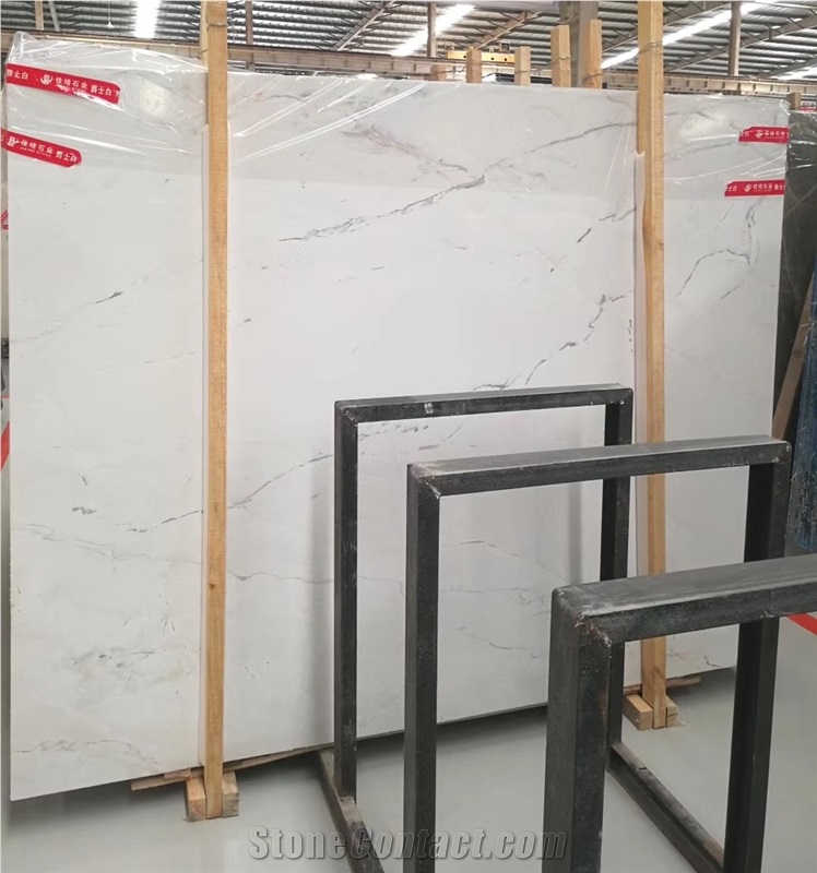 Pirgon Nivatus Dolomite White Color Marble Slabs
