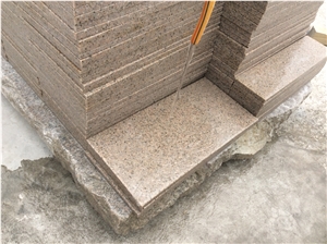 Polished G681 Prawn Pink Granite Slab Tiles