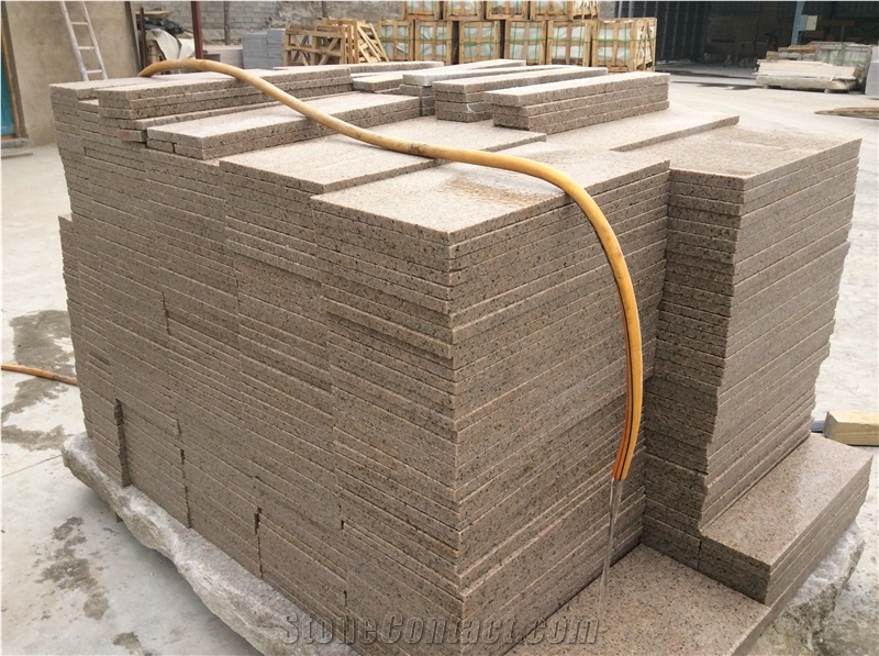 Polished G681 Prawn Pink Granite Slab Tiles