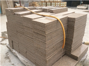 Polished G681 Prawn Pink Granite Slab Tiles