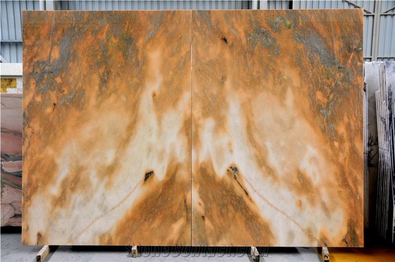 Polished Honed Cloudy Red Marble Tiles Slabs