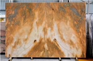 Polished Honed Cloudy Red Marble Tiles Slabs