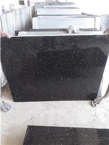 Popular Black Granite Black Galaxy Tiles Slab