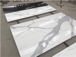 Slab Of White Quartz Calacatta for Vanity Top