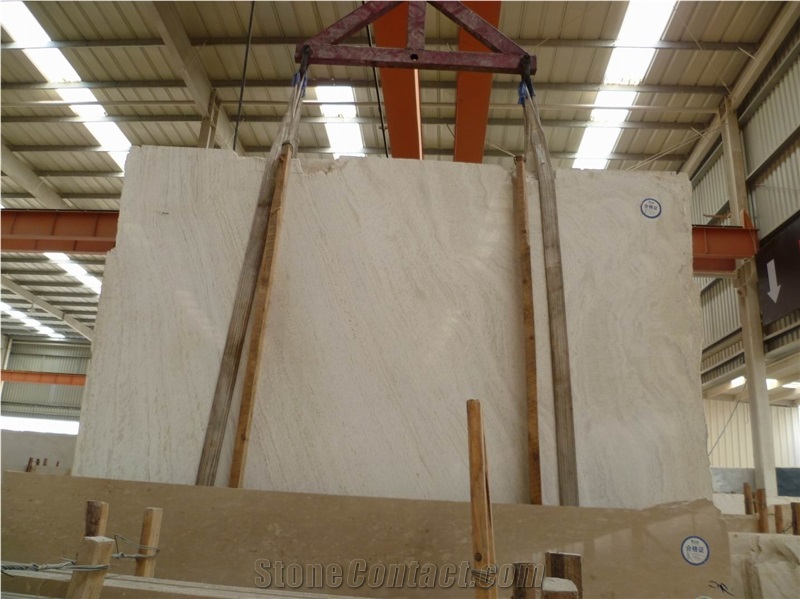 Snow White Travertine Per Sqft for Sale