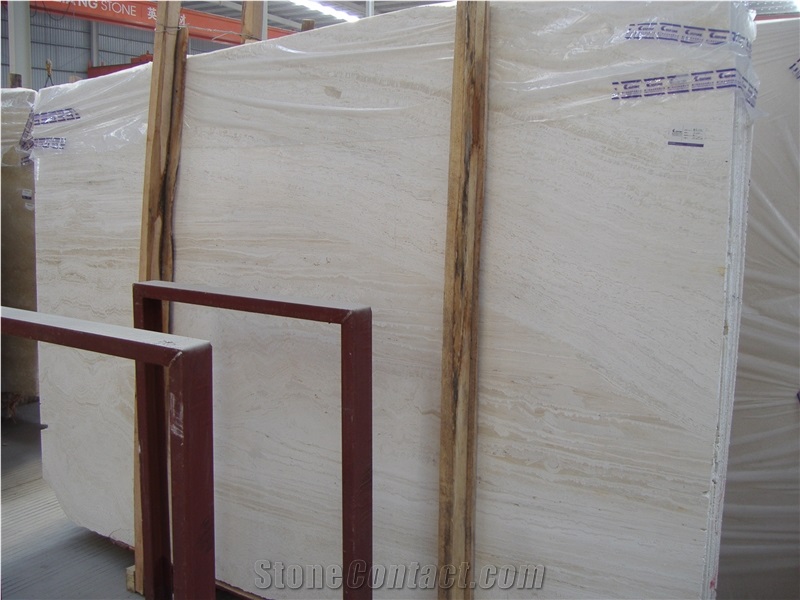 Snow White Travertine Per Sqft for Sale