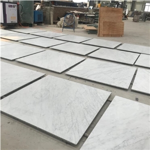 White Carrara Laminated With Honeycomb Panels For Wall