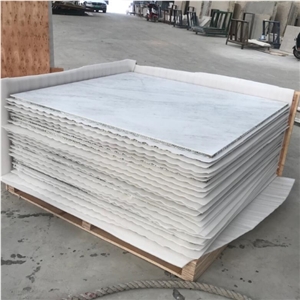 White Carrara Laminated With Honeycomb Panels For Wall