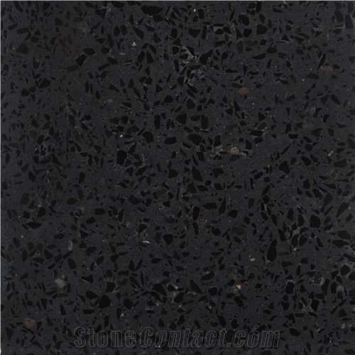 Black Nano Crystallized Glass Stone Tiles