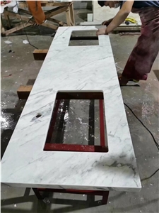 Calacatta White Nano Glass Countertops