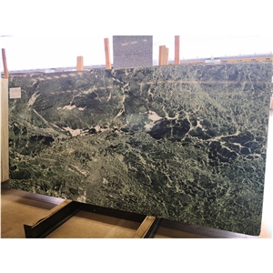 Prada Green Marble Kitchen Design