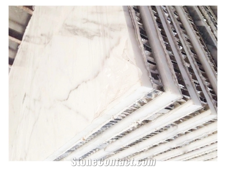 White Marble Tile Stone Honeycomb Panels
