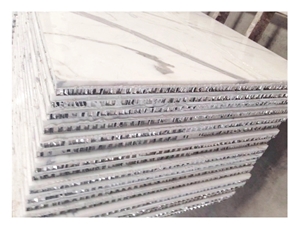 White Marble Tile Stone Honeycomb Panels