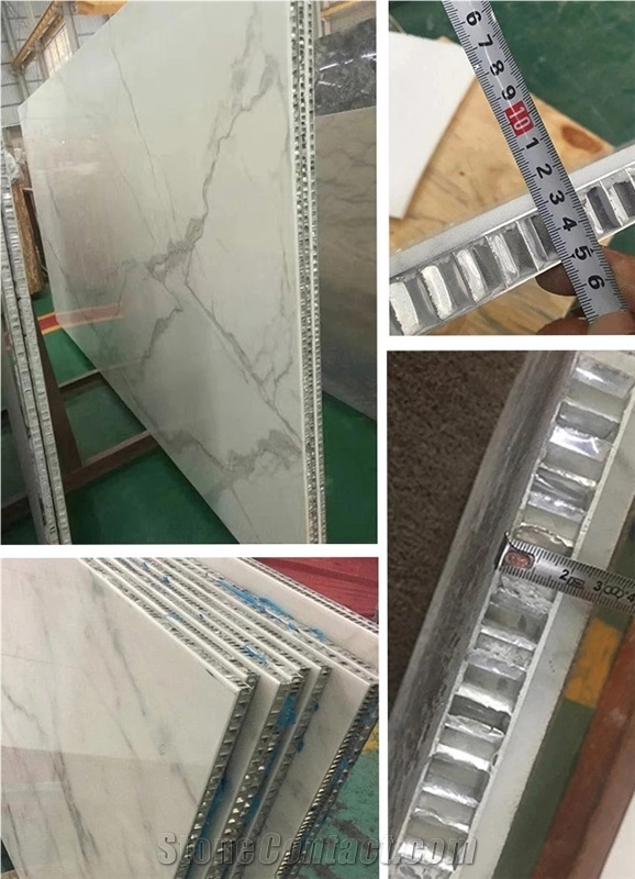 White Marble Tile Stone Honeycomb Panels