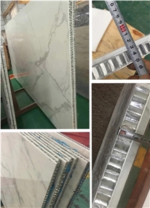 White Marble Tile Stone Honeycomb Panels
