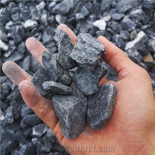 Black Decorative Tumbled Pebble Stone