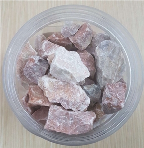 Decorive Pink Color Stone Pebble