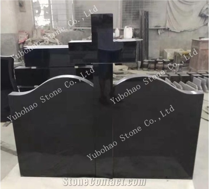 Absolute Black/Angle Granite Stone Monument