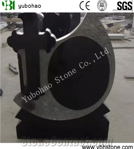 Absolute Black/Engraved Stone Tombstone/Headstone