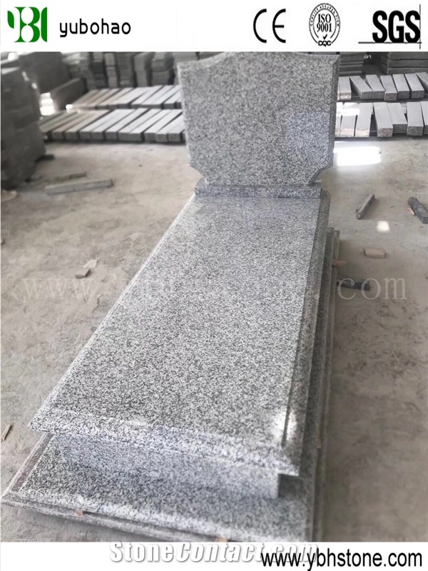 G635/Single Upright Granite Stone Headstone
