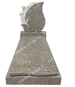 G635/Single Upright Granite Stone Headstone