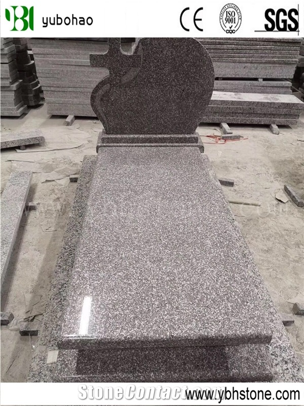 G635/Single Upright Granite Stone Headstone