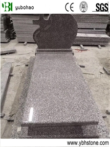 G635/Single Upright Granite Stone Headstone