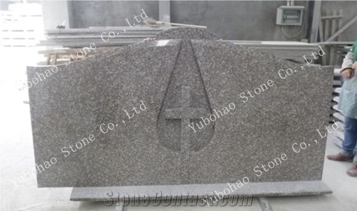G664/Misty Brown Granite Carved Headstones