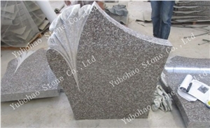 G664/Misty Brown Granite Carved Headstones