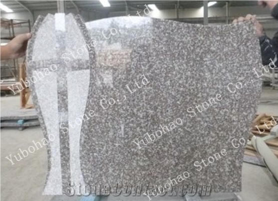 Misty Brown/G664 Poland Style Granite Headstone
