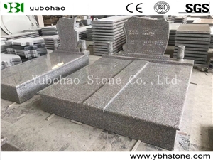 New G664/China Granite Single/Double Tombstones