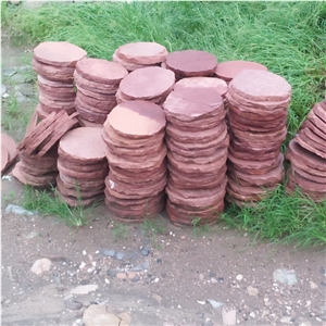 Natural Garden 40/40 Pink Sepping Round Stone