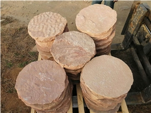 Natural Garden 40/40 Pink Sepping Round Stone