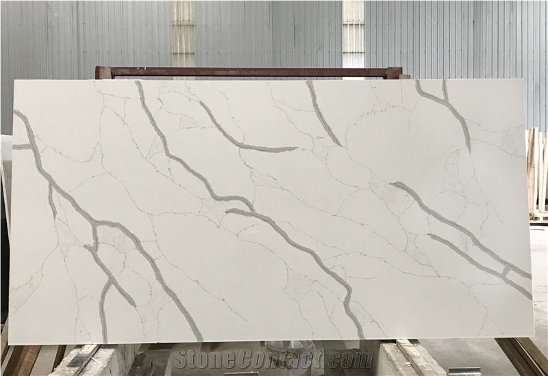 Artificial Classic White Quartz Calacatta Ms7011