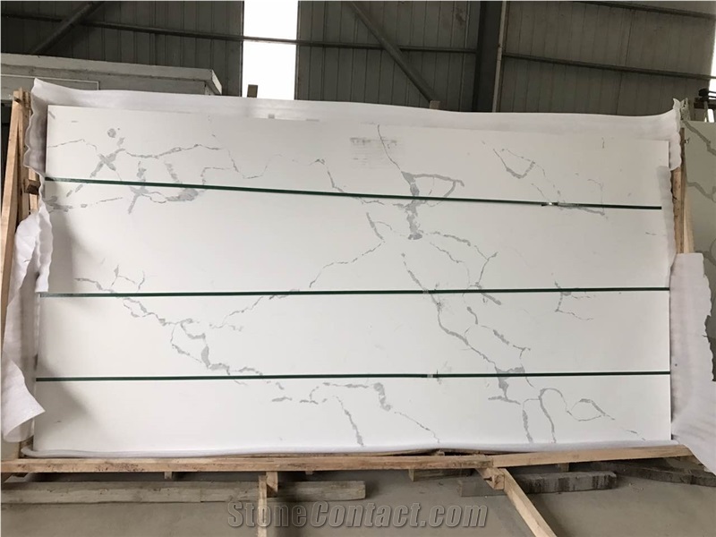 Artificial Classic White Quartz Calacatta Ms7011